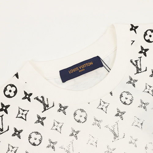 Louis Vuitton Classic Gradient Allover Logo Print Short Sleeve T-Shirt