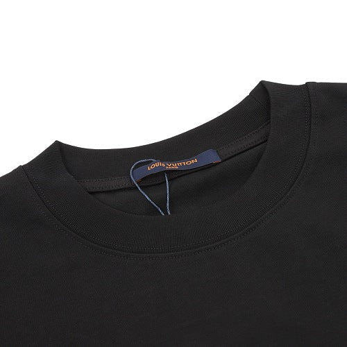 Louis Vuitton SS26 Spray Ink Monogram Linear LV Logo Embroidered T-Shirt