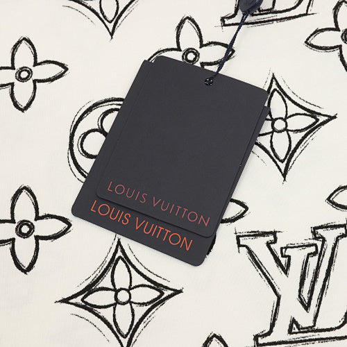 Louis Vuitton Allover Sketch Logo Print Short Sleeve T-Shirt