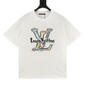 Louis Vuitton SS26 Graffiti Oversized LV Logo Print T-Shirt