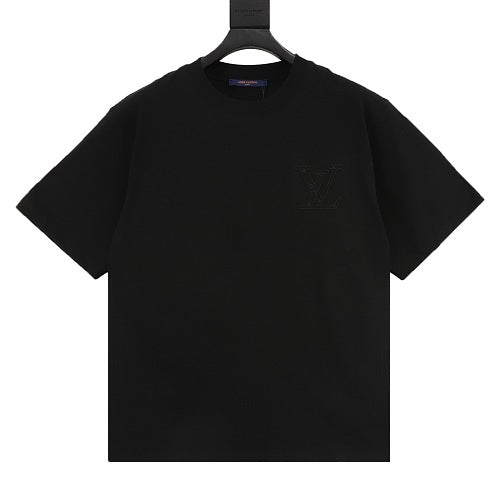 Louis Vuitton SS26 Tonal Monogram Arch Logo 3D Embroidered T-Shirt