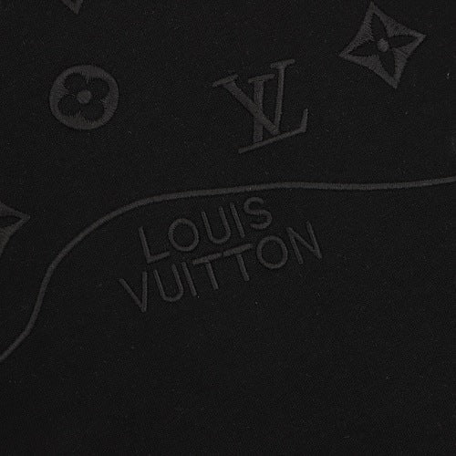 Louis Vuitton SS26 Tonal Monogram Jacquard & LV Logo Embroidered T-Shirt