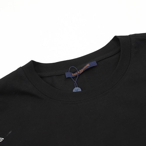 Louis Vuitton SS26 Floral Hot-Fix Crystal LV Logo T-Shirt